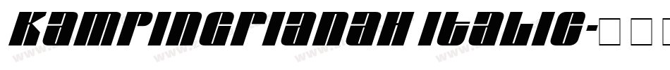 KampIngrianaH Italic字体转换